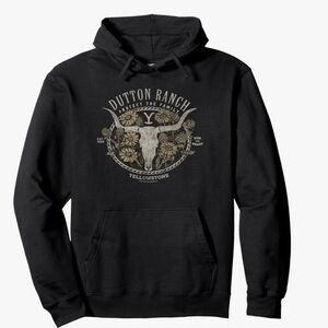 Yellowstone Protect The Family Floral Skull Logo Pullover Hoodie unisex!!